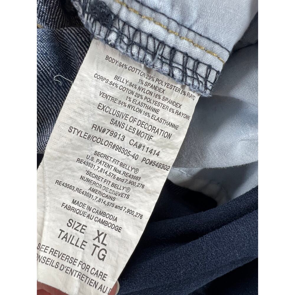 Motherhood Maternity Indigo Blue Secret Fit Belly Boot Cut Jeans Size XL Petite - Picture 7 of 7